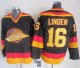 Vancouver Canucks #16 Trevor Linden Black/Gold CCM Throwback Stitched NHL Jersey