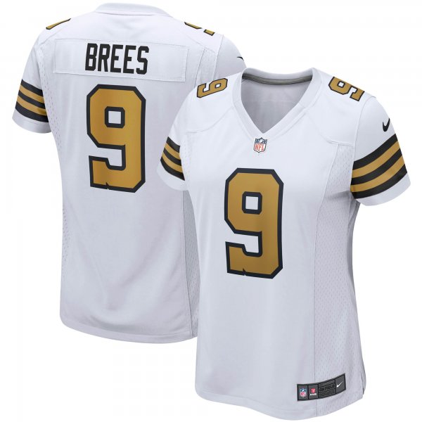 Women's New Orleans Saints Drew Brees Nike White Alternate Game Jersey