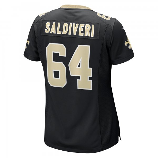 Women's New Orleans Saints Nick Saldiveri Nike  Black Team Game Jersey