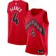 Unisex Toronto Raptors Scottie Barnes Nike Red Swingman Jersey - Icon Edition