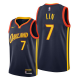 Golden State Warriors #7 Jeremy Lin Navy 2020-21 City Edition Men'sOakland Jersey