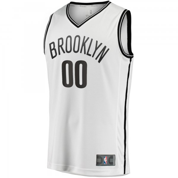 Men's Brooklyn Nets Fanatics White Fast Break Custom Replica Jersey - Association Edition