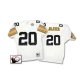 Men's Mitchell And Ness Pittsburgh Steelers #20 Rocky Bleier White Stitched Throwback NFL Jersey