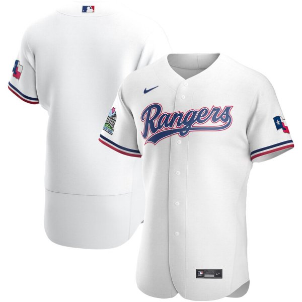 Men's Nike Texas Rangers Blank White Home 2020 Team MLB Jersey