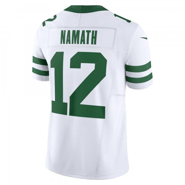 Men's New York Jets Joe Namath Nike Legacy White Vapor F.U.S.E. Limited Jersey