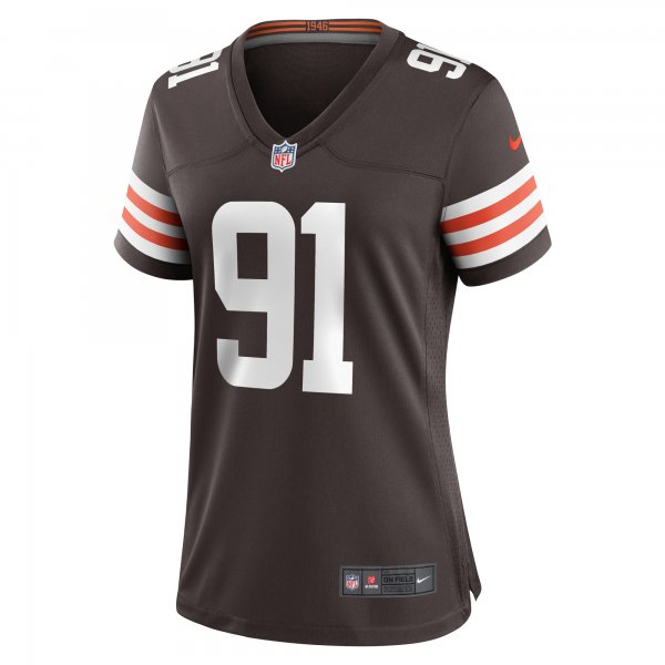 Women's Cleveland Browns Alex Wright Nike  Brown Team Game Jersey