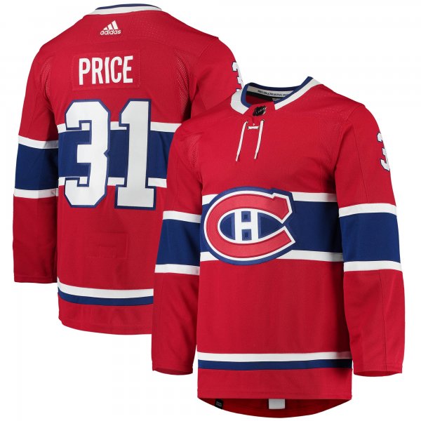 Men's Montreal Canadiens Carey Price adidas Red Home Primegreen Player Jersey