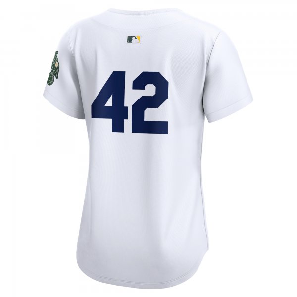 Women's Oakland Athletics  Nike White 2024 Jackie Robinson Day Home Limited Jersey