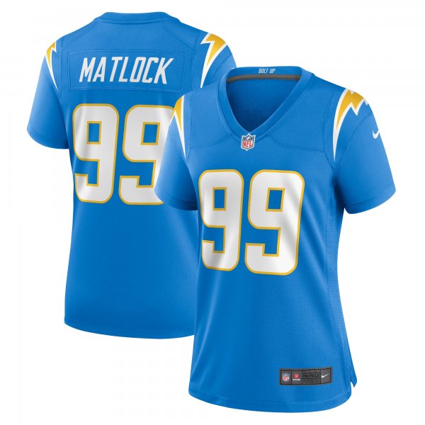 Women's Los Angeles Chargers Scott Matlock Nike Powder Blue Team Game Jersey