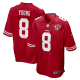 Men's San Francisco 49ers #8 Steve Young Nike Scarlet 75th Anniversary Limited Retired Player Jersey