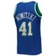 Men's Dallas Mavericks Dirk Nowitzki Mitchell & Ness Blue 1998/99 Hardwood Classics NBA 75th Anniversary Diamond Swingman Jersey