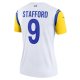 Women's Los Angeles Rams Matthew Stafford Nike White Legend Jersey