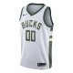 Men's Milwaukee Bucks Nike White Swingman Custom Jersey - Association Edition