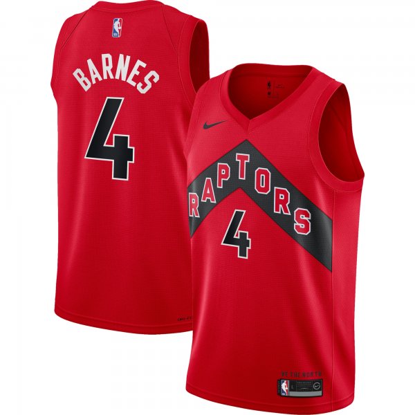 Youth Toronto Raptors Scottie Barnes Nike Red Swingman Jersey - Icon Edition