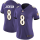 Nike Baltimore Ravens #8 Lamar Jackson Purple Team Color Women's Stitched NFL Vapor Untouchable Limited Jersey