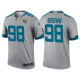 Men's Jacksonville Jaguars #98 Malcom Brown Silver 2021 Limited NFL Jersey