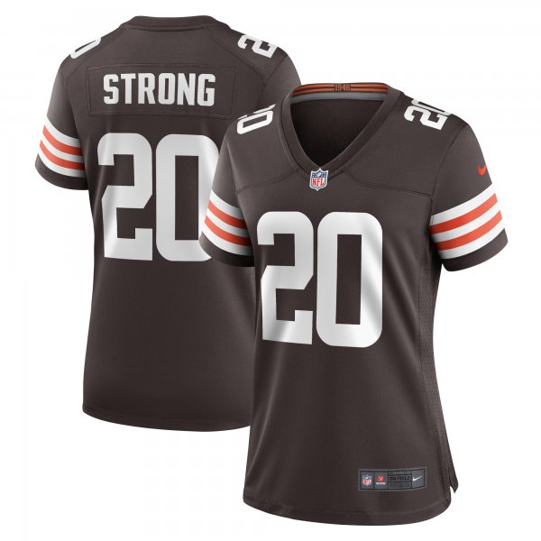 Women's Cleveland Browns Pierre Strong Jr. Nike  Brown Team Game Jersey