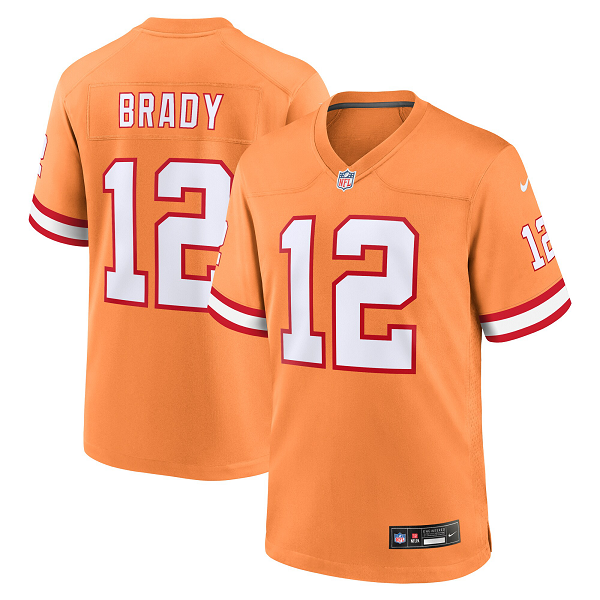 Men's Tampa Bay Buccaneers #12 Tom Brady Nike Orange Limited Jersey