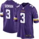 Men's Nike Minnesota Vikings #3 Trevor Siemian Game Purple Home NFL Jersey