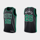 Men's Boston Celtics #26 Aaron Nesmith Black 2021 Brand Jordan Swingman Stitched NBA Jersey With NEW Sponsor Logo