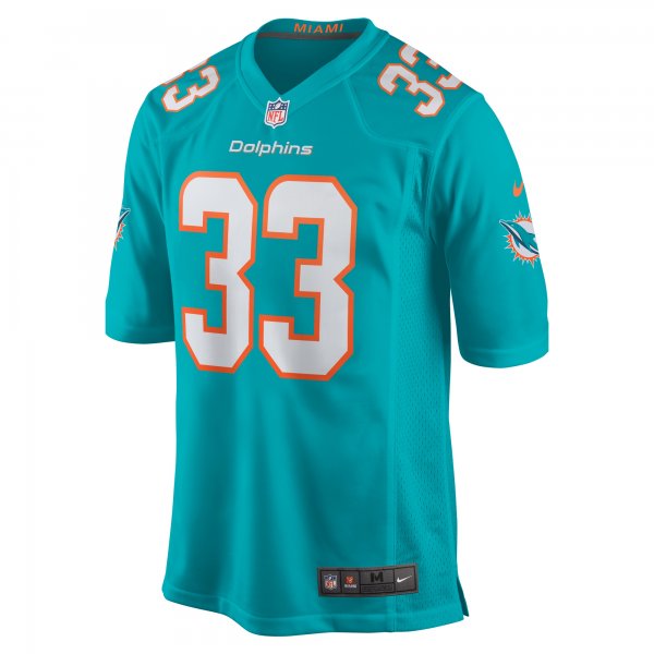 Men's Miami Dolphins Lamical Perine Nike Aqua Home Game Player Jersey