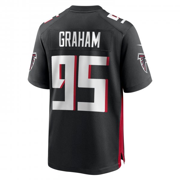 Men's Atlanta Falcons Ta'Quon Graham Nike Black Game Jersey