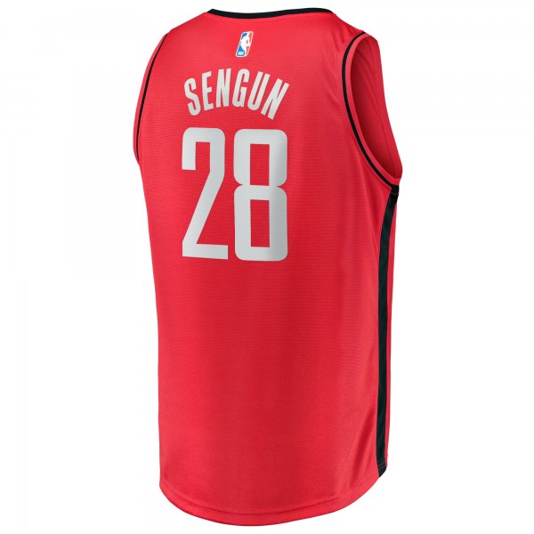 Men's Houston Rockets Alperen Sengun Fanatics Red Fast Break Replica Jersey - Icon Edition