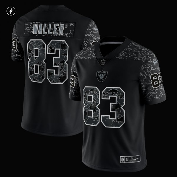 Men's Las Vegas Raiders Darren Waller Nike Black RFLCTV Limited Jersey