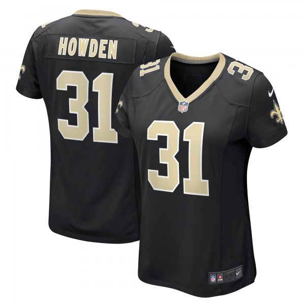 Women's New Orleans Saints Jordan Howden Nike  Black Team Game Jersey