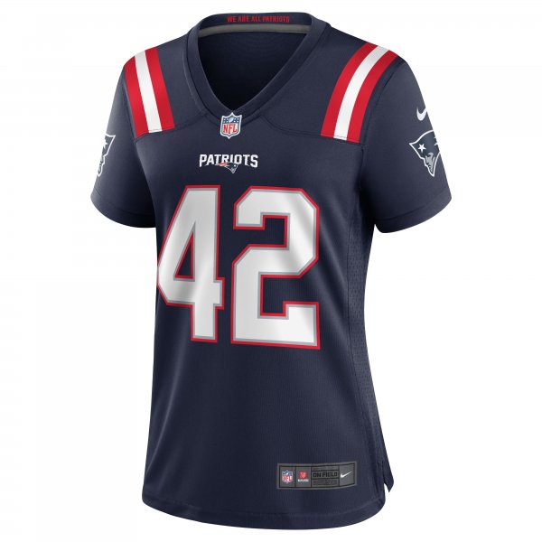 Women's New England Patriots J.J. Taylor Nike Navy Team Game Jersey