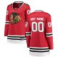 Women's Chicago Blackhawks Fanatics Red Home Breakaway Custom Jersey