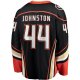 Men's Anaheim Ducks Ross Johnston Fanatics Black Home Premier Breakaway Player Jersey