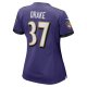 Women's Baltimore Ravens Kenyan Drake Nike  Purple  Game Jersey