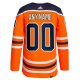 Men's Edmonton Oilers  adidas Orange Home  Primegreen Custom Jersey