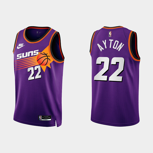 Men's Phoenix Suns Deandre Ayton #22 2022-23 Classic Edition Purple NBA Jersey