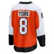 Men's Philadelphia Flyers Cam York Fanatics Orange Home Breakaway Jersey