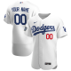 Los Angeles Dodgers Custom Men's Nike White Home 2020 World Series Bound Player MLB Jersey