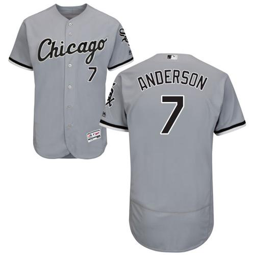 Chicago White Sox #7 Tim Anderson Grey Flexbase Collection Stitched MLB Jersey