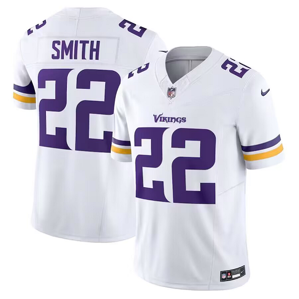 Men's Minnesota Vikings #22 Harrison Smith Nike White Vapor F.U.S.E. Limited Jersey