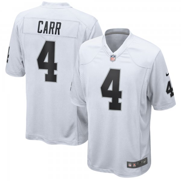 Mens Las Vegas Raiders Derek Carr Nike White Game Jersey