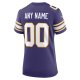 Women's Minnesota Vikings Nike Purple Classic Custom Game Jersey