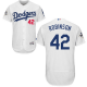 Los Angeles Dodgers #42 Jackie Robinson White Flexbase Collection 2017 World Series Bound Stitched MLB Jersey