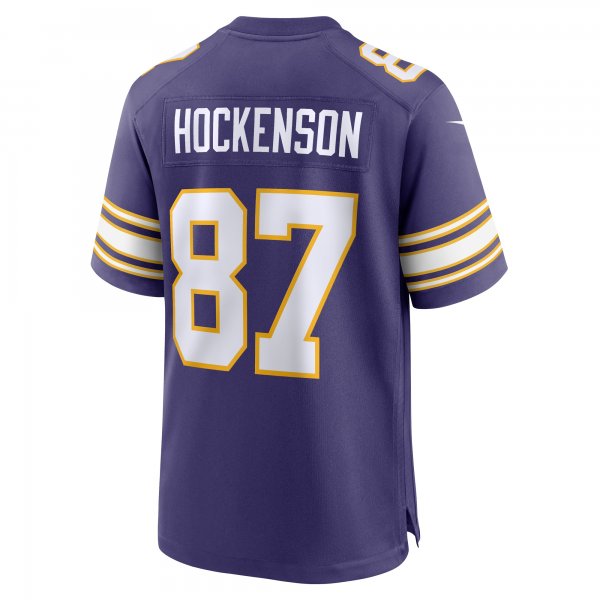 Men's Minnesota Vikings T.J. Hockenson Nike Purple Classic Player Game Jersey