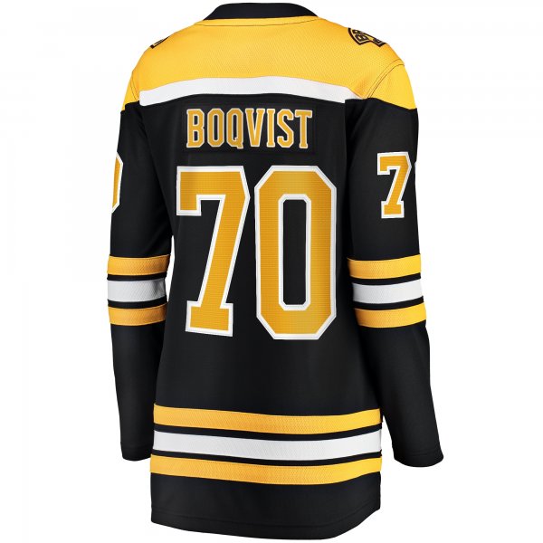 Women's Boston Bruins Jesper Boqvist Fanatics Black Home Breakaway Player Jersey