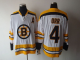 Boston Bruins #4 Bobby Orr CCM Throwback White Stitched NHL Jersey