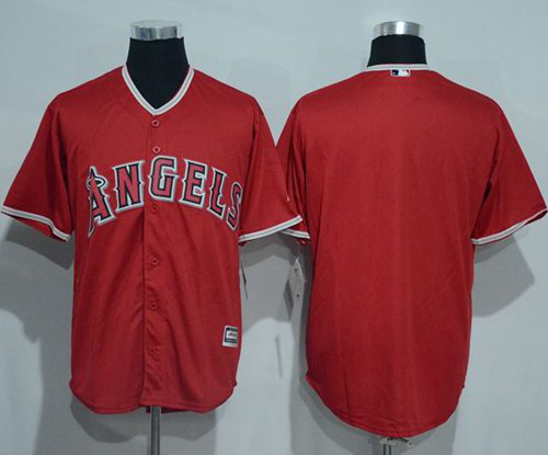 Los Angeles Angels of Anaheim Blank Red New Cool Base Stitched MLB Jersey