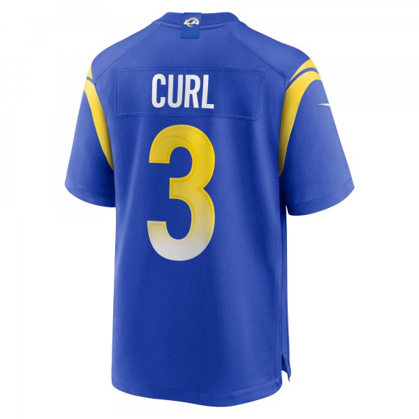 Men's Los Angeles Rams Kamren Curl Nike  Royal  Game Jersey