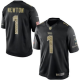 Nike Carolina Panthers #1 Cam Newton Black Men's Stitched NFL Limited Salute to Service Jersey