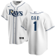 Men's Tampa Bay Rays Nike White Home #1 Dad MLB Jersey