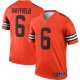 Men's Cleveland Browns Baker Mayfield Nike Orange Inverted Legend Jersey